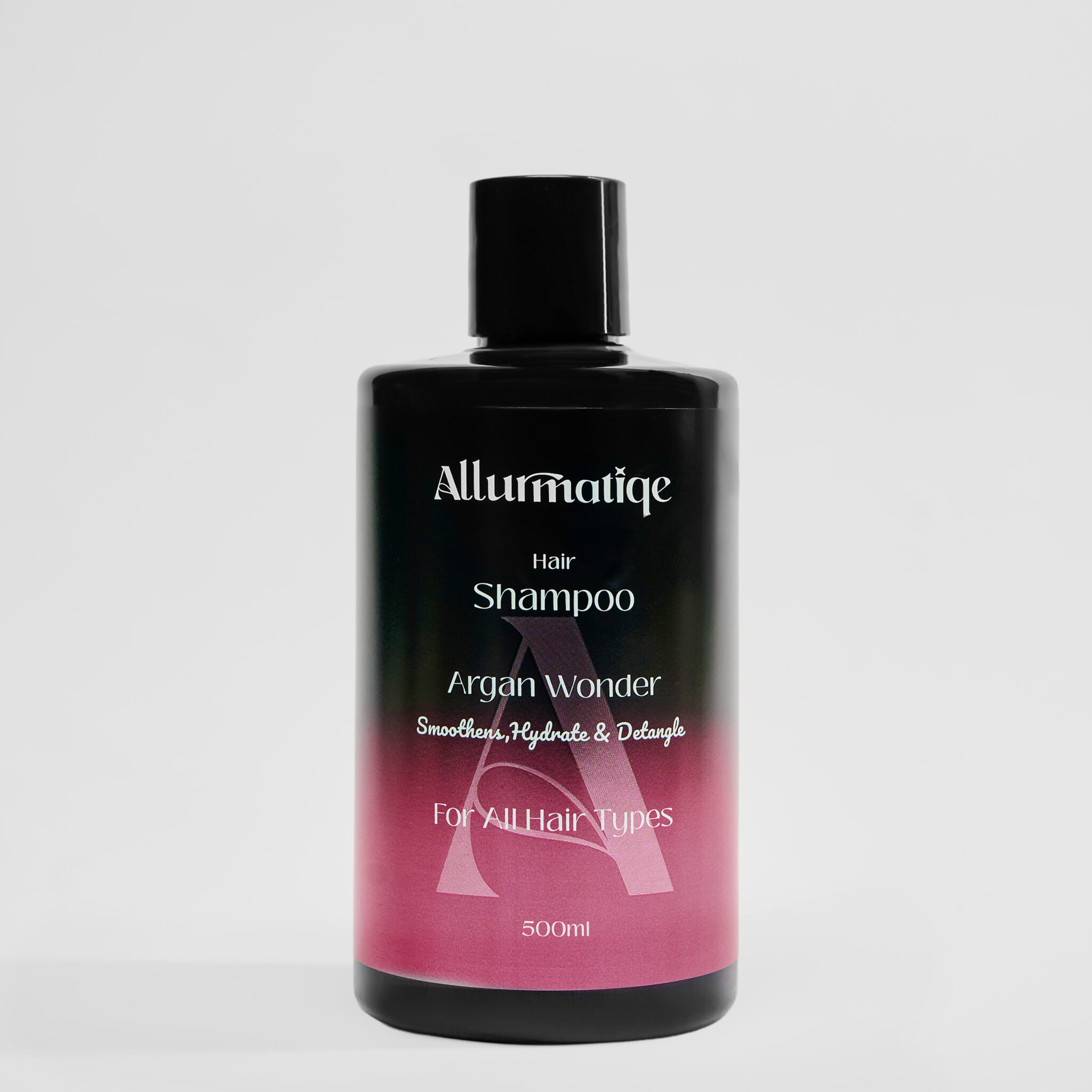 Allurmatiqe Argan Wonder Shampoo 500ml - Premium Egyptian haircare with Argan oil and Marine Collagen